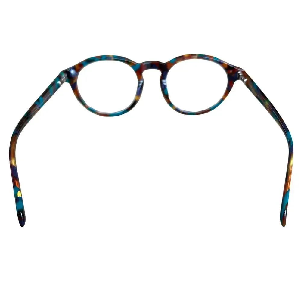 RESPEC Newark Round Eyeglasses Turquoise Tortoise Unisex Acetate Frame RES 22-01